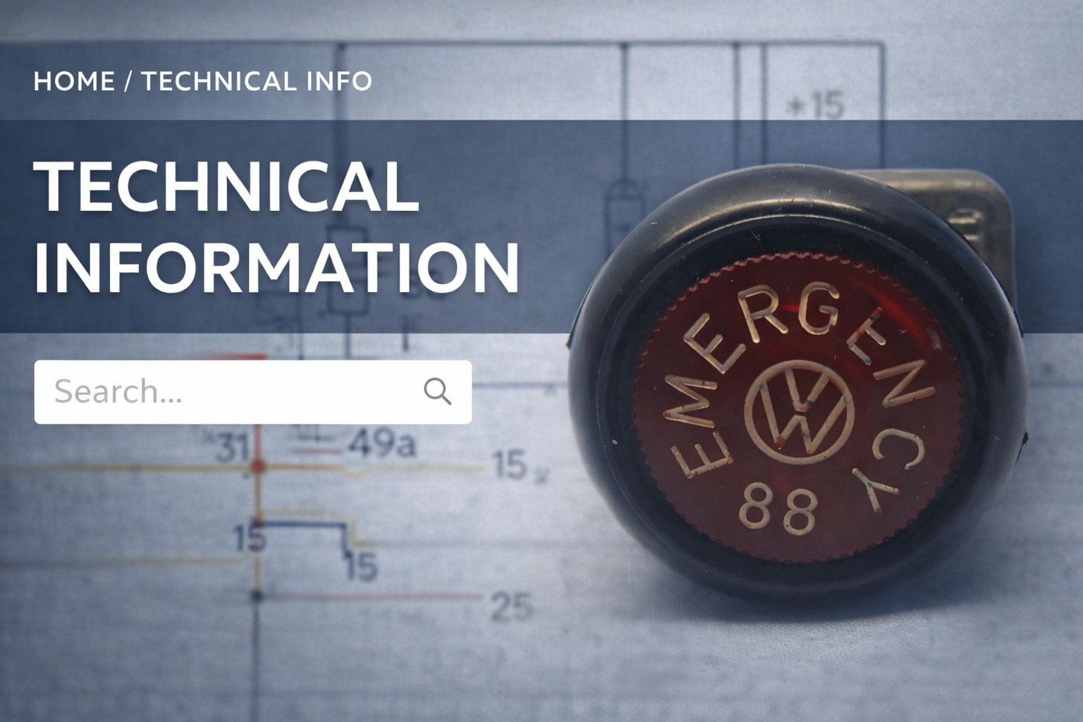 Aircooled VW wiring - hazard switch Emergency 88